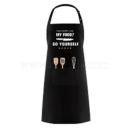 Polyester Apron, Daily Supplies, Rectangle, Tableware Pattern, 770x590mm(AJEW-WH0221-015)