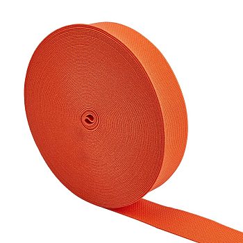 Ultra Wide Thick Flat Elastic Band, Webbing Garment Sewing Accessories, Orange, 30mm