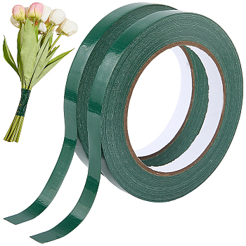 PE Floral Tape, Dark Green, 12mm, 30m/roll