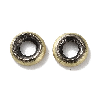 Brass Spacer Beads, Cadmium Free & Lead Free, Ring, Antique Bronze, 6x1.5mm, Hole: 2.5mm