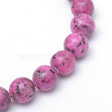 Chapelets de perles en jaspe sésame naturel / jaspe kiwi(G-R345-10mm-13)-2