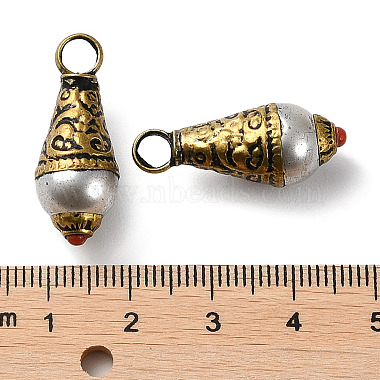 pendentifs en perles naturelles de style tibétain faits à la main(KK-G473-05AG)-3
