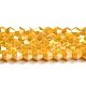 Opaque Solid Color Electroplate Glass Beads Strands(GLAA-F029-P4mm-A04)-1