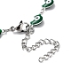 Moon with Evil Eye Enamel Link Chain Necklace(NJEW-G117-02P)-4