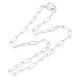 304 Stainless Steel Paperclip Chain Necklaces(X-NJEW-H305-10P)-1