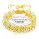 bracelet de perles tressées en verre rond étincelant(BJEW-SW00082-02)-2