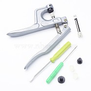 Snap Fastener Plier Tool Kits, Plastic Snap Fastener Install Tool Sets, Colorful, 25.9x13.7x1.7cm(TOOL-A007-C02)