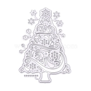 Christmas Carbon Steel Cutting Dies Stencils, for DIY Scrapbooking/Photo Album, Decorative Embossing DIY Paper Card, Christmas tree, Matte Platinum Color, 102.7x67.6x0.7mm(DIY-K015-20)