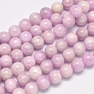 Round Grade A Natural Kunzite Beads Strands, Spodumene Beads, 10.5mm, Hole: 1mm, about 39pcs/strand, 15.5 inch(G-F289-36-10mm)