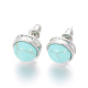 Synthetic Turquoise Stud Earrings(EJEW-F162-H06)-2