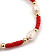 Bracelets de perles tressées en fil de nylon ajustable(BJEW-JB05384-01)-2