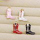 Brass Enamel Pendants(KK-C169-06G)-1
