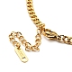 Rhinestone Charms Necklace with Curb Chains(NJEW-P229-19G)-5