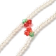 Colliers de perles de cerisier en perles de coquillages ronds(X1-NJEW-TA00001)-2