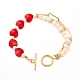 Shell Pearl Beaded Bracelets for Girl Women(X1-BJEW-TA00014)-1