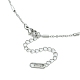 304 Stainless Steel Column Link Chain Necklace for Men Women(NJEW-YW0001-15)-2