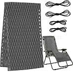 Polyester Canvas Chair Cloth, with Cord, Beach Chair Cloth Replacement Supplies, Rhombus, 1585x425x3mm, Hole: 8mm(FIND-WH0139-112A)