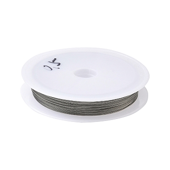 Nylon-coated Stainless Steel, Tiger Tail Wire, Round, for DIY Beading Jewelry Making, Stainless Steel Color, 0.5mm, 24 Gauge, about 39.37 Feet(12m)/pc