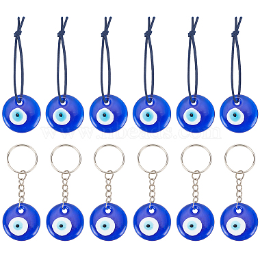 Blue Evil Eye Glass Pendant Decorations