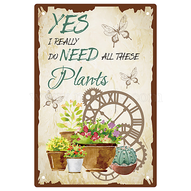 Rectangle Metal Iron Sign Poster(AJEW-WH0157-356)-1