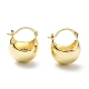 Brass Basket Thick Hoop Earrings for Women(EJEW-G333-04G)-1