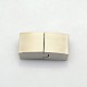 Cuboid 304 Stainless Steel Bayonet Clasps(STAS-N042-03A)-1