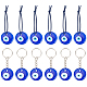 12Pcs 2 Style Glass Evil Eye Pendant Decorations(HJEW-FG0001-11)-1