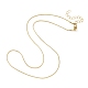Brass Round Snake Chain Necklace for Men Women(MAK-YW0001-09)-1