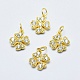 Brass Micro Pave Cubic Zirconia Charms(RB-I078-65-NR)-2