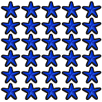100Pcs Computerized Embroidery Cloth Iron On Patches, Costume Accessories, Appliques, Star, Blue, 35x39x1.5mm(PATC-CY0001-13A)