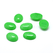 Dyed Natural Malaysia Jade Gemstone Cabochons, Oval, 25x18x7mm(G-T020-18x25mm-24)