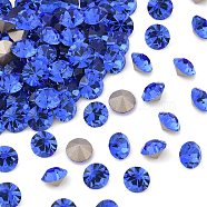 Preciosa&reg MAXIMA Crystal Round Stones, Czech Crystal, Dura Foiling, Round(431 11 615 Chaton), 30050 Sapphire, SS45(9.85~10.2mm)(X-PRC-RBSS45-30050)