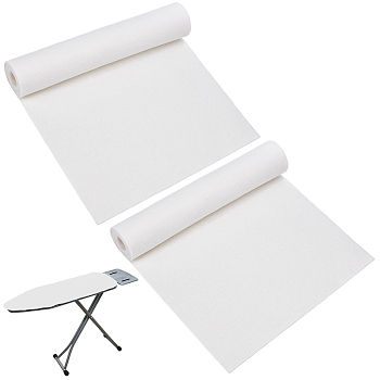 Felt Non-woven Fabric, Ironing Board Pad, Rectangle, White, 1450~1460x530x4mm