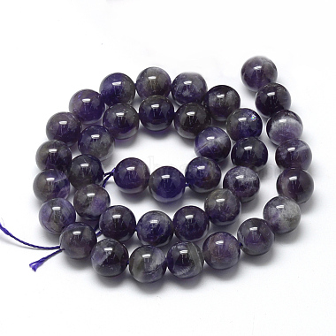 Natural Amethyst Beads Strands(X-G-R446-8mm-20)-2