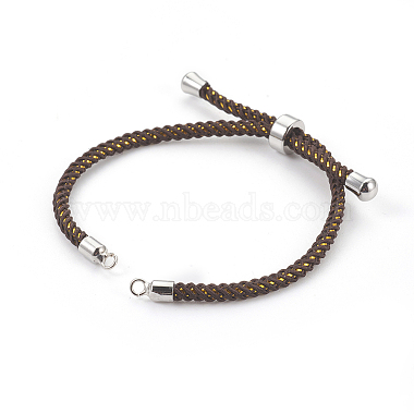 Fabrication de bracelet coulissant en cordon de nylon réglable(MAK-F026-A08-P)-2
