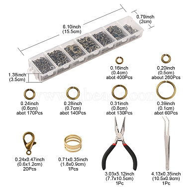 Kit de recherche de fabrication de bijoux de bricolage(DIY-YW0006-12AB)-4