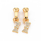 Brass Micro Pave Clear Cubic Zirconia Fold Over Clasps(KK-S354-300-NF)-1