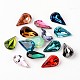 Faceted Teardrop Glass Pointed Back Rhinestone Cabochons(RGLA-E004-13x8mm-M)-1
