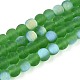 Frosted Transparent Glass Beads Strands(GLAA-T032-T6mm-MBB07)-1