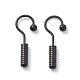 304 Stainless Steel Screw Hooks Shape Dangle Earrings for Woman(EJEW-F312-09EB)-1