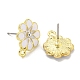 Rack Plating Alloy Stud Earring Finding(FIND-C053-07G-04)-2