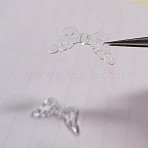 Transparent Acrylic Beads, Wing, Clear, 19.4x8.8mm, Hole: 3mm(TACR-ZX020-19)