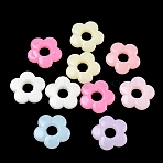 Plastic Beads, Imitation Jelly, Flower, Mixed Color, 18.5x19x4.8mm, Hole: 1.6mm, about 588pcs/500g(KY-F023-19)