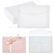 Blank Parchment Paper Envelopes, Semitransparent Envelope, Rectangle, Ghost White, 125x176x0.2mm(AJEW-WH0038-98B)