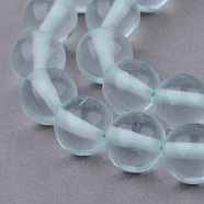 Green Watermelon Stone Glass Beads Strands, Round, 8~8.5mm, Hole: 1mm, about 47pcs/strand, 15.5 inch(X-G-Q462-8mm-33)