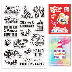 Custom Summer Theme PVC Plastic Clear Stamps, for DIY Scrapbooking, Photo Album Decorative, Cards Making, Word, 160x110mm(DIY-WH0631-0175)