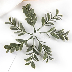 Plastic Artificial Plant Leaf, for Wedding Indoor Outdoor Home Garden Porch Window Plant Decoration, Green, 70x10x20mm(PW-WG9E9E0-01)