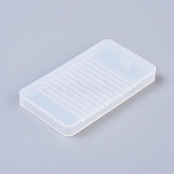 Washboard Silicone Molds, Resin Casting Molds, For UV Resin, Epoxy Resin Jewelry Making, White, 69x39x8mm, Inner Size: 35x65mm(DIY-G011-07)