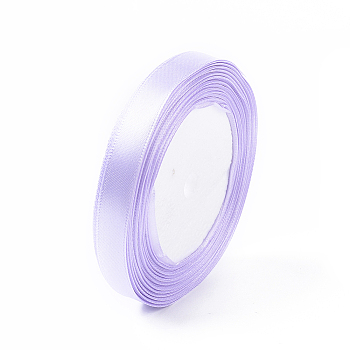 Garment Accessories 1/2 inch(12mm) Satin Ribbon, Lavender, about 1/2 inch(12mm) wide, 25yards/roll(22.86m/roll)