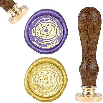 DIY Scrapbook, Brass Wax Seal Stamp and Wood Handle Sets, Other Pattern, 83x22mm, Head: 7.5mm, Stamps: 25x14.5mm